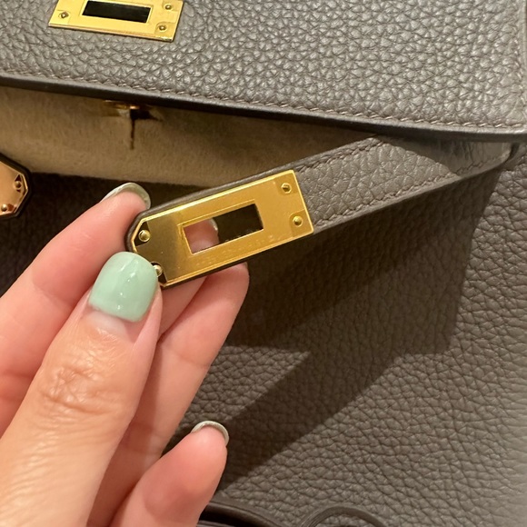 Hermes Kelly 25 Etain - like new condition! Rare - Picture 6 of 16